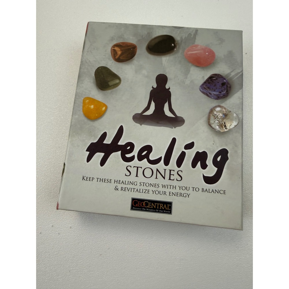 GeoCentral Healing Stones 12 Piece Gemstone Set with Velvet Pouch HST